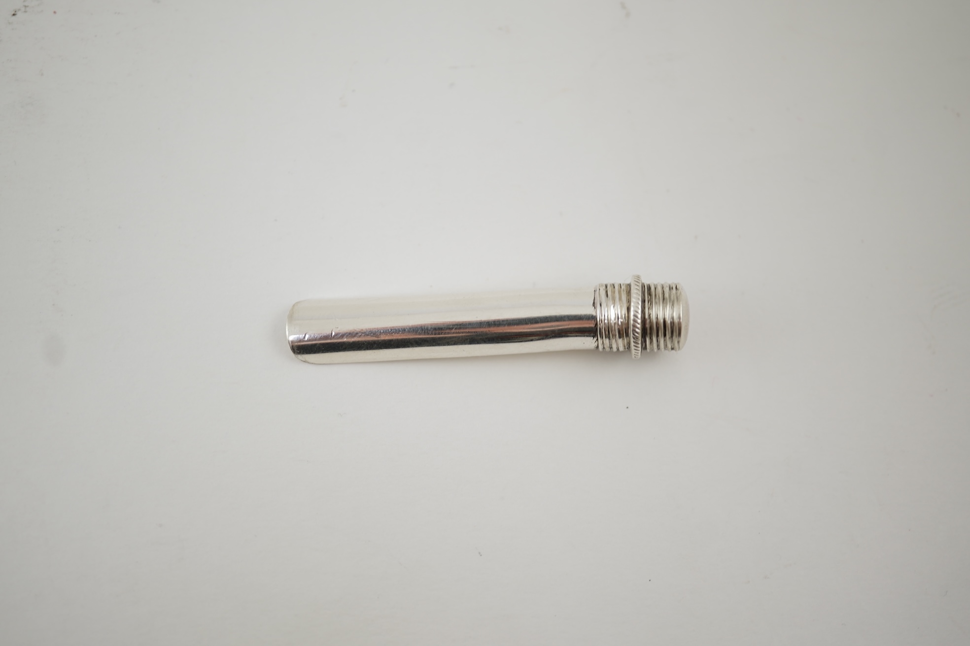 An early Victorian silver travelling apple corer, by Joseph Wilmore